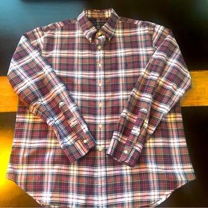 Polo by Ralph Lauren plaid long sleeve shirt finished with embroidered Pony. XL